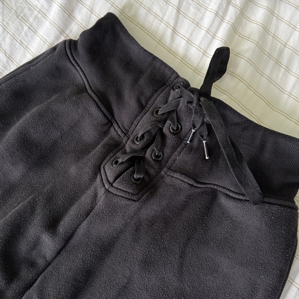 VS short Corset lace-up Wide-Leg Pants - Picture 3 of 12